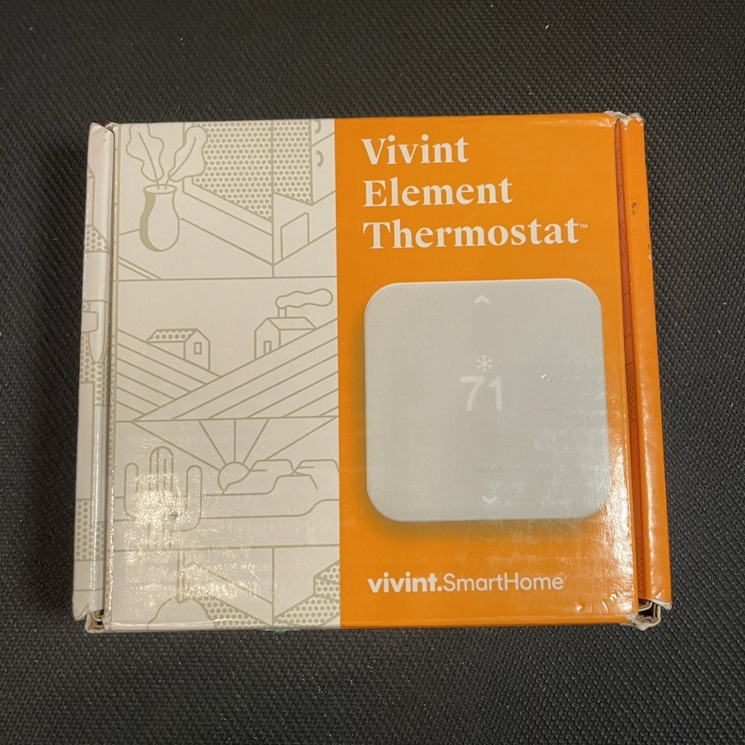 Vivint Element Thermostat Smart Home HVAC Temperature Control Open Box