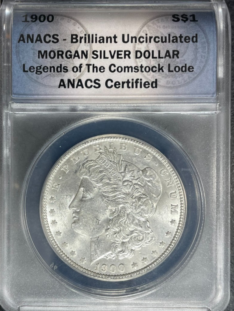 1900 MORGAN SILVER DOLLAR~ANACS BU ~BEAUTIFUL COIN~ REF#0015