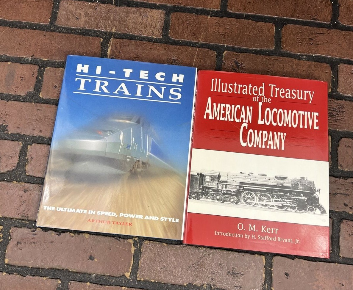 Lot of Two Train Books - Hi Tech Trains & American Locomotive Company