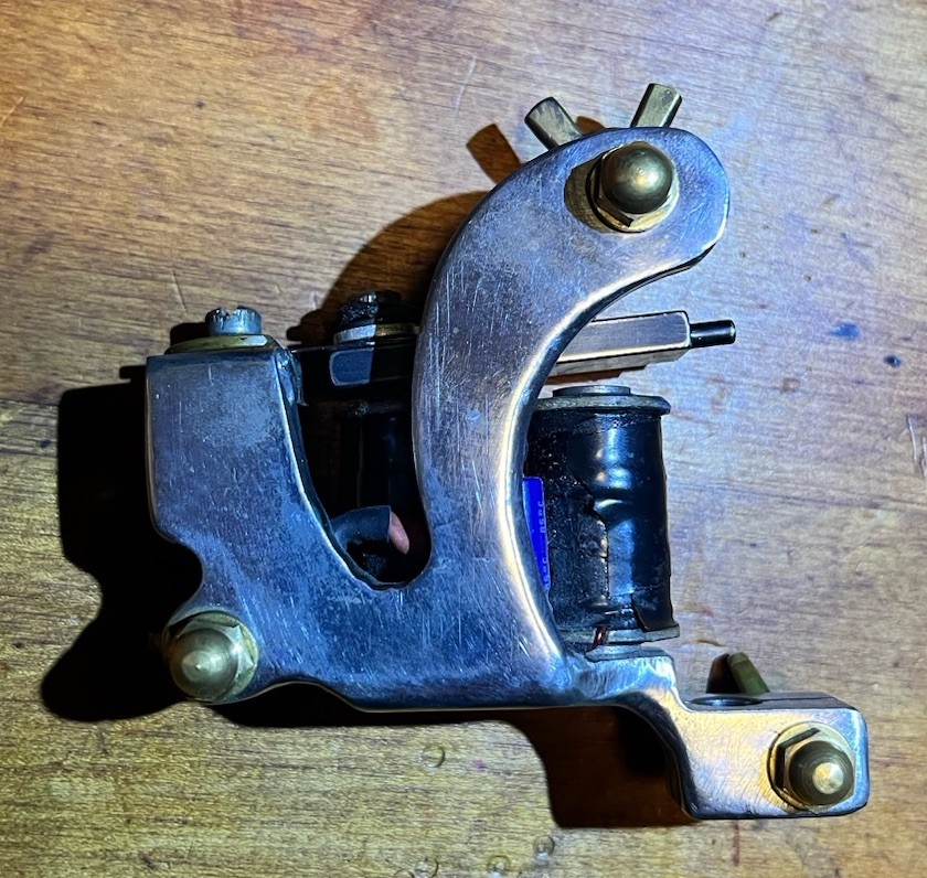 Mike Terrell shader coil tattoo machine