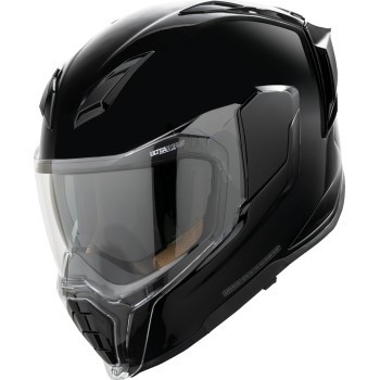 Icon Ultraflite Helmet Full Face - Solid Gloss Black - Adult Size Small