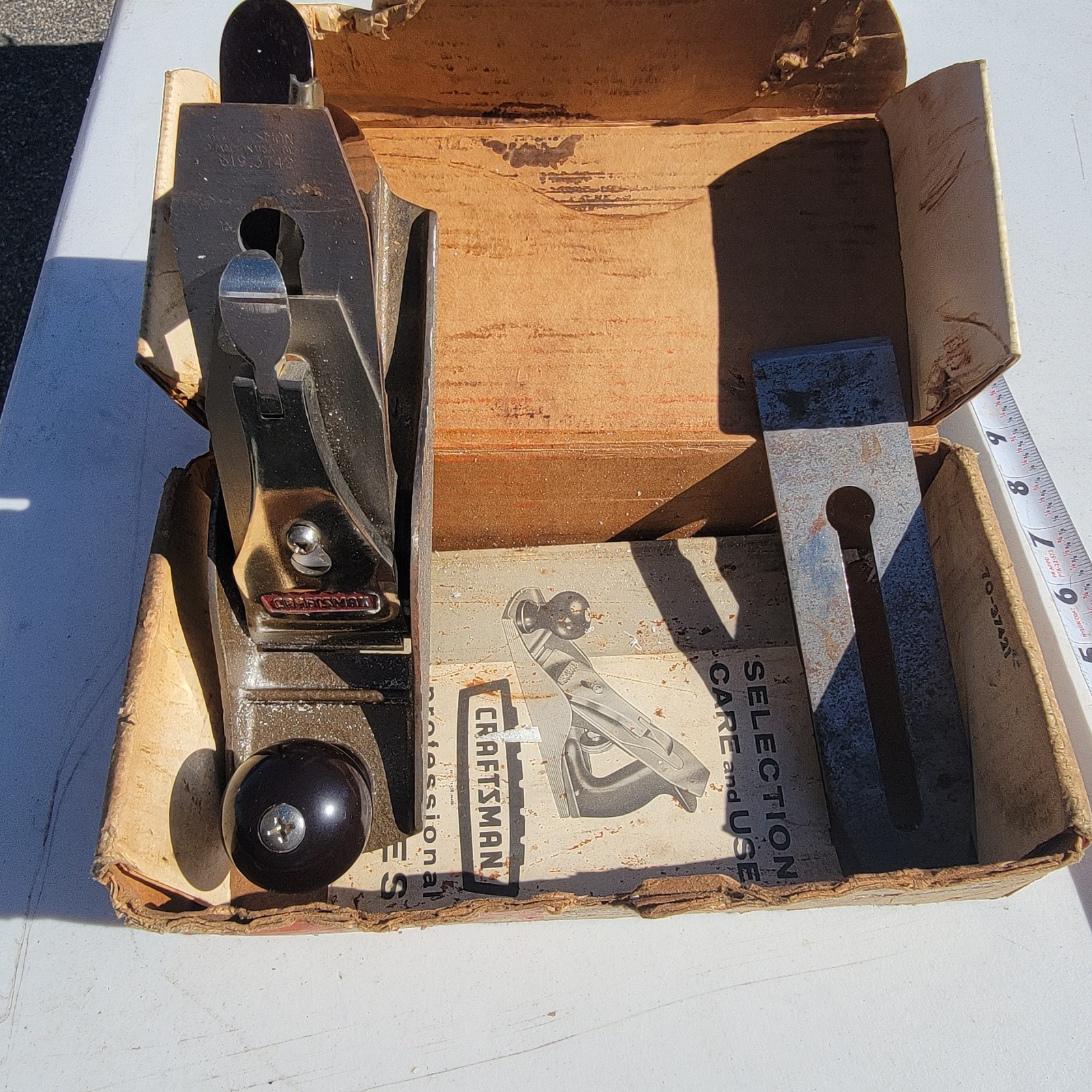 Craftsman Smooth Plane No. 3742 9 Inch Long 2 Inch Cutter with Original Box
