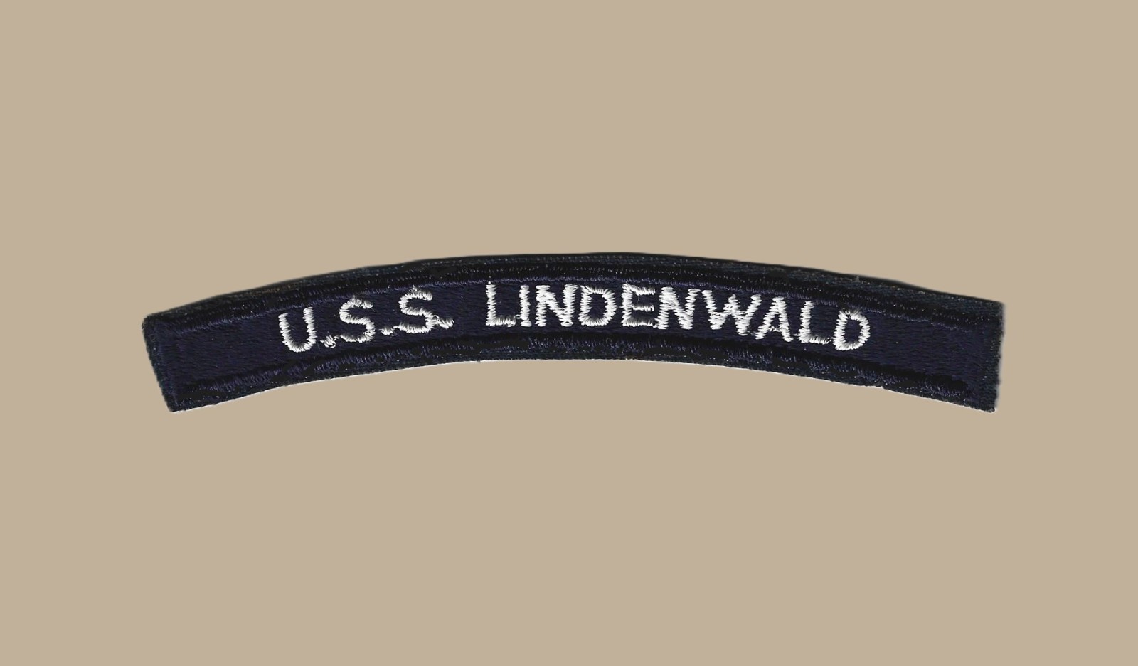 US Navy LSD-6 USS Lindenwald Dock Landing Ship UIM Shoulder Rocker Tab (01)