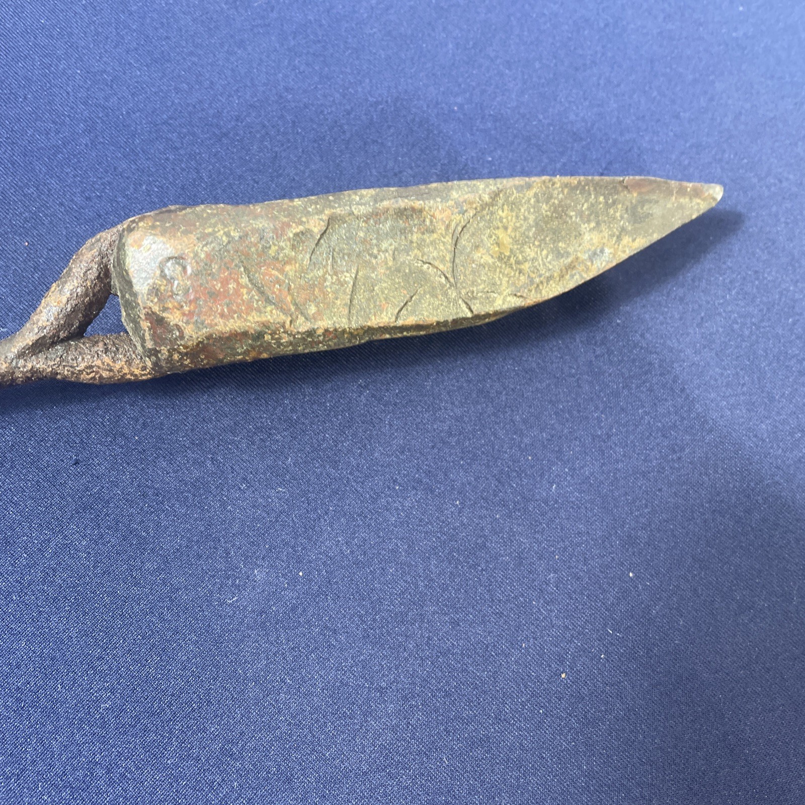 LARGE OLD ANTIQUE COPPER SOLDERING IRON