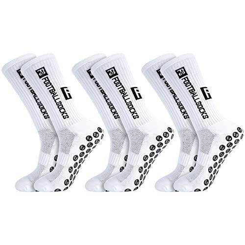 3 Pairs Non Slip Sport Soccer Socks anti Slip Football Grip Socks Unisex