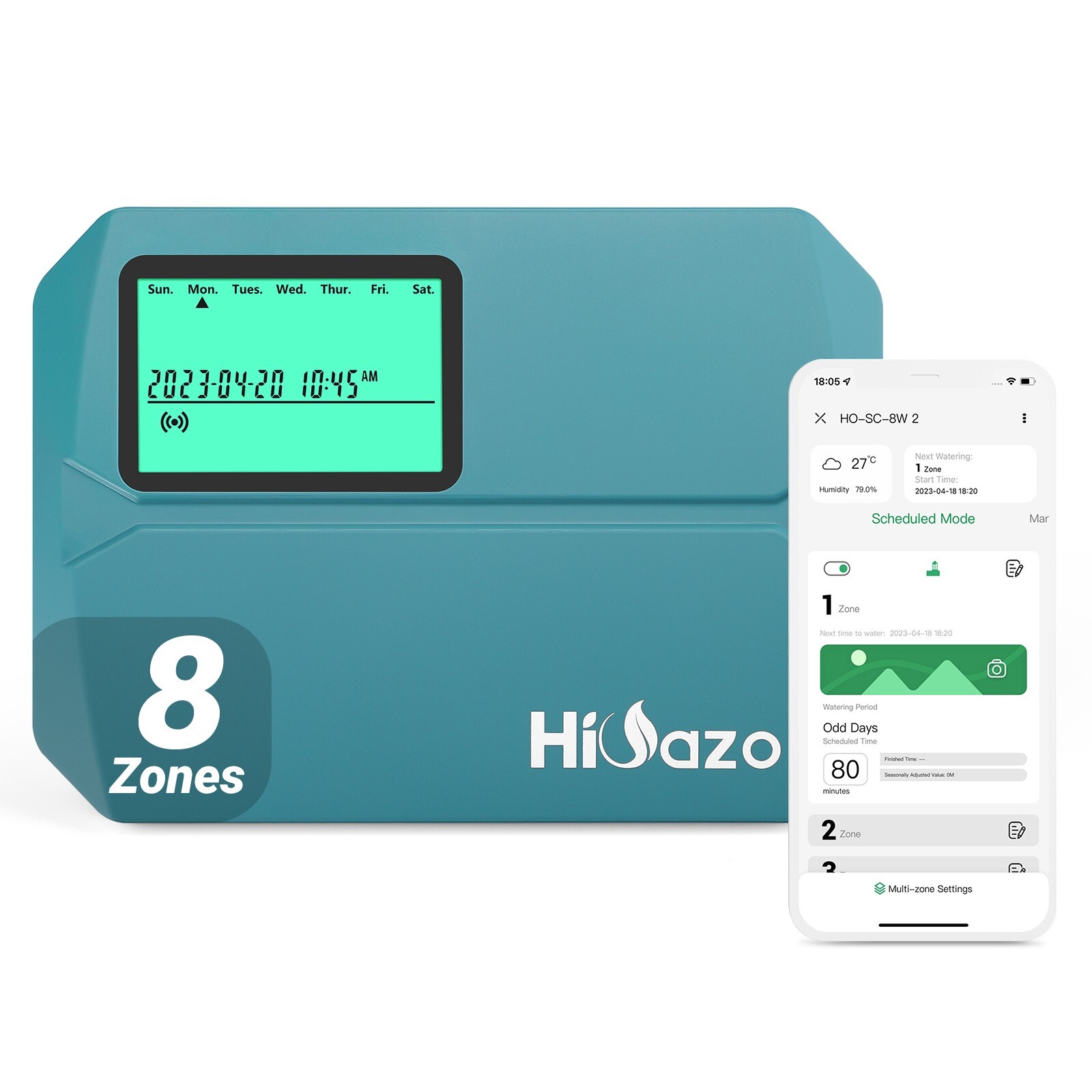 Lawn Irrigation System Watering Timer Controller Garden WiFi Sprinkler Control
