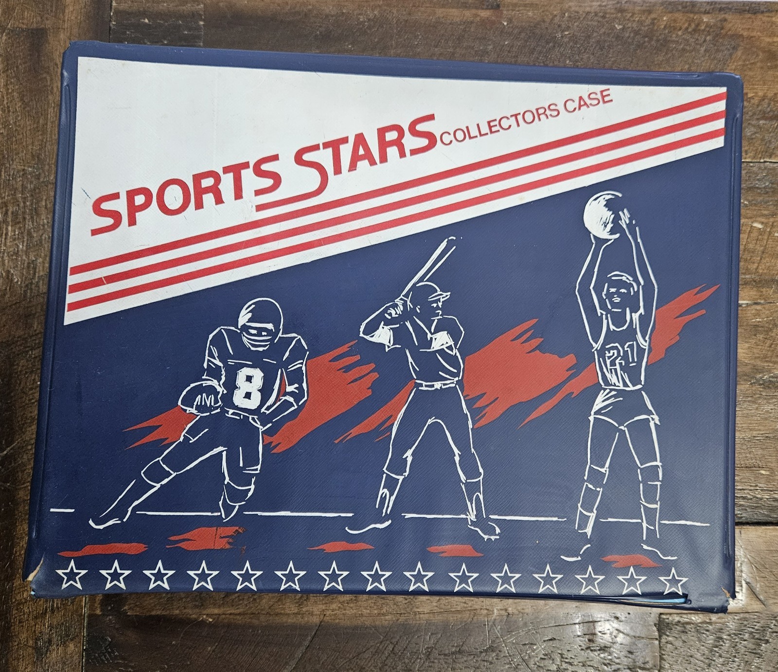 Vintage Starting Lineup Sports Stars Collectors Carrying Case RareBlue And White