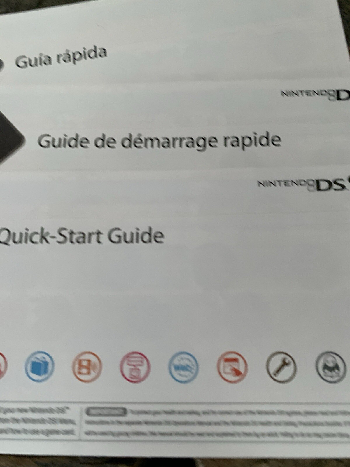 Nintendo DS Operations Manual & Booklet Set.