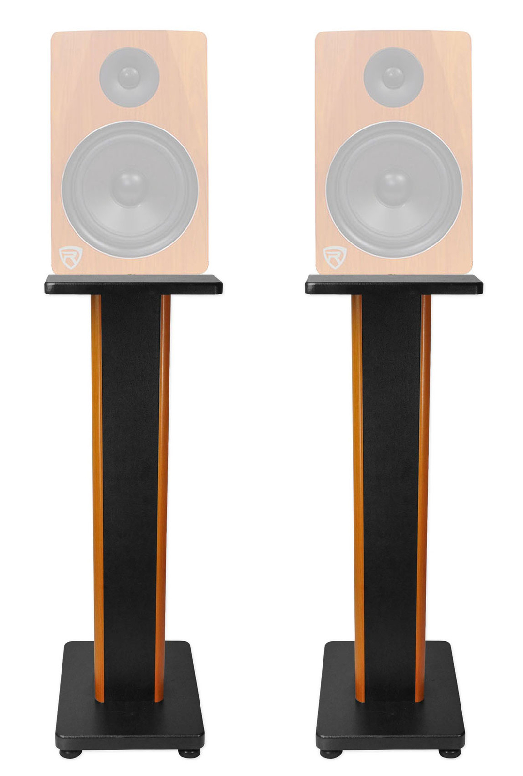 (2) Rockville 28" 2-Tone Studio Monitor Speaker Stands For Rockville APM8C