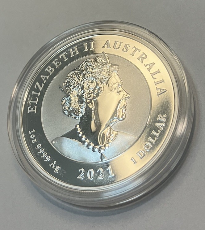 2021 Australia Perth Myth & Legends Dragon 1oz Coin In Capsule