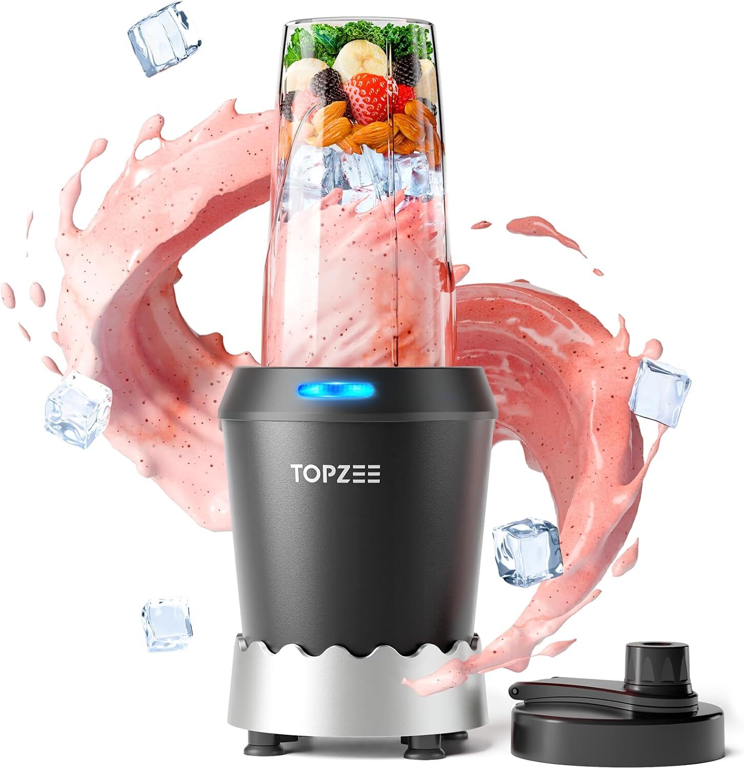 Smoothie Blender, 1000 Watt Smoothie Machine Personal Portable Blender.