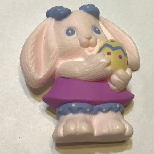 Hallmark Lapel Pin Rabbit Holding Easter Egg