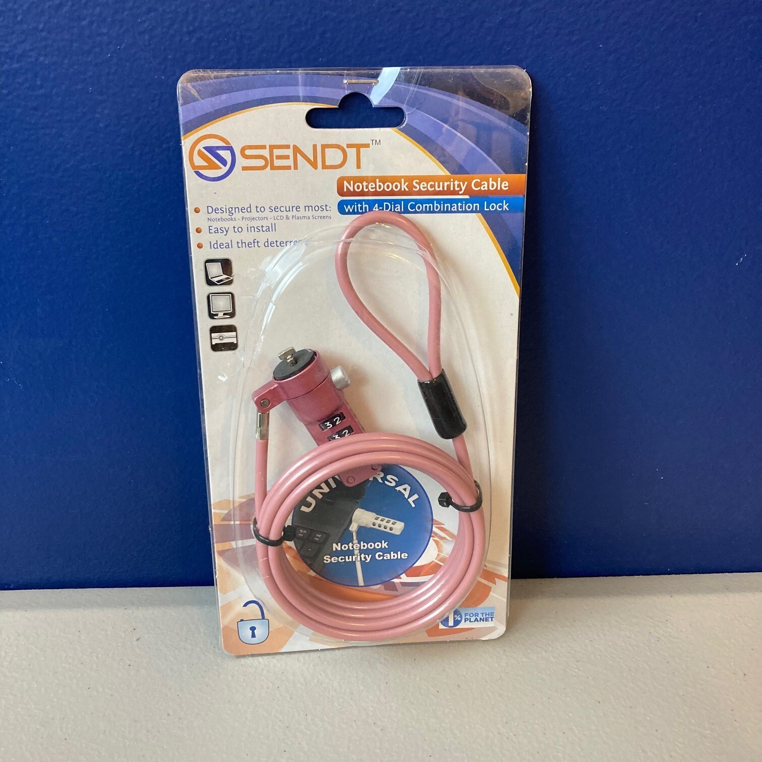 Laptop Notebook Security Cable 4 Dial Combination Universal Lock SENDT Brand