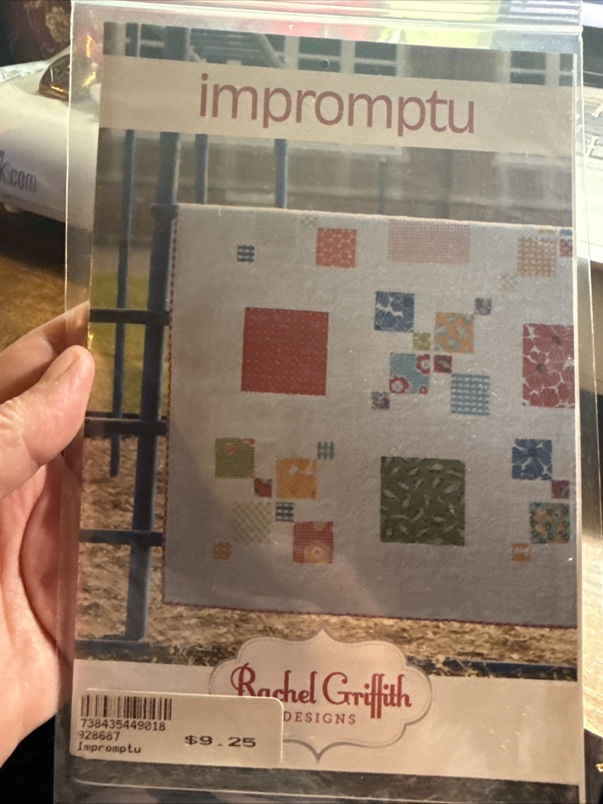 IMPROMPTU Rachel Griffith 90.5" x 90.5" 2011 Quilt Pattern