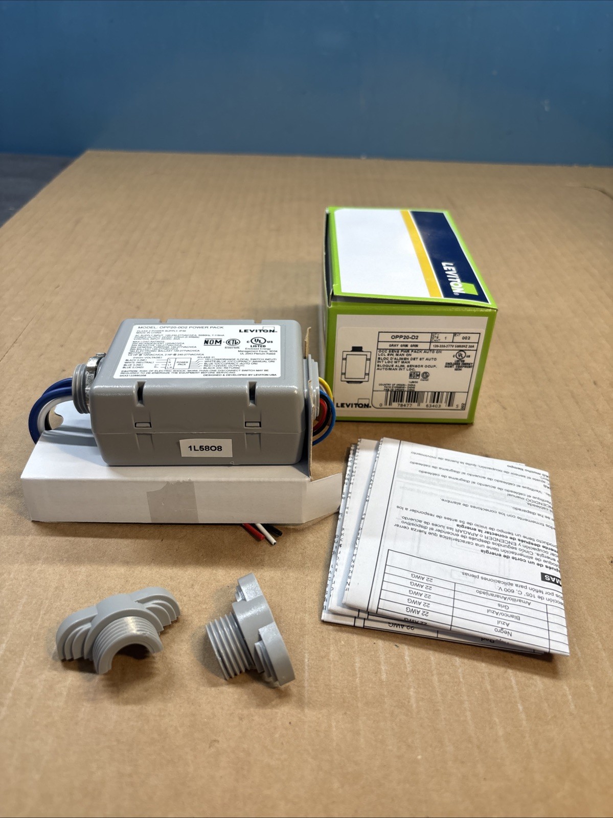 New Leviton OPP20-OD2 Occupancy Sensor Power Pack, Super Duty, Auto On