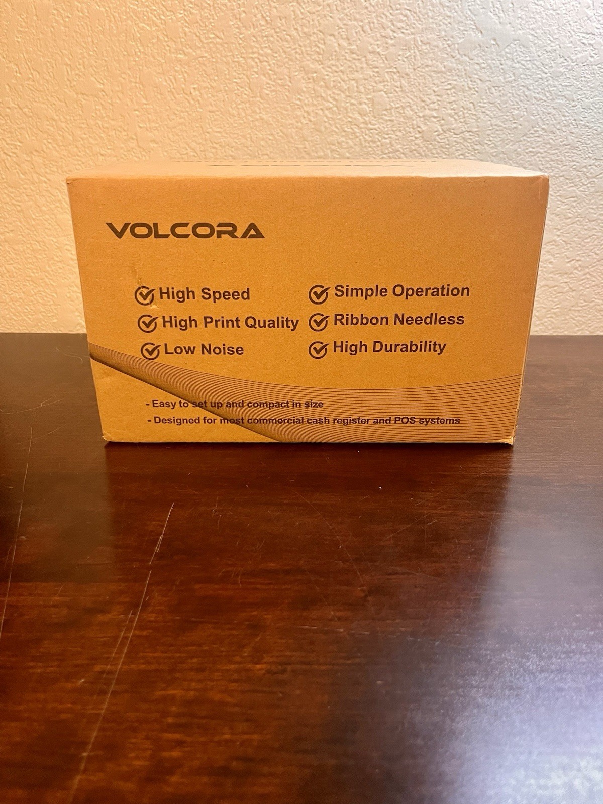 Volcora Thermal Receipt Printer,  Standard USB/Ethernet- Model 500205 New In Box