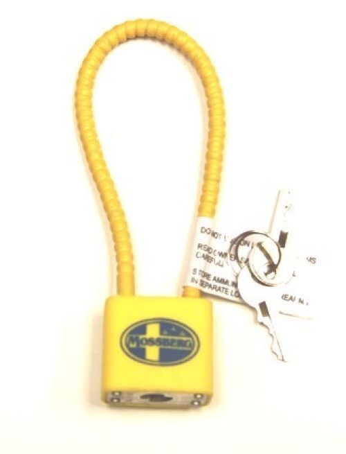 Mossberg Yellow Cable Gun Firearm Lock Gunlock Padlock - Brand New
