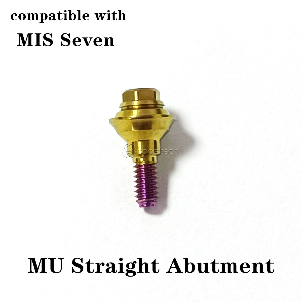 Multi unit straight abutment compatible with MIS Seven Platform GH 1/2/3/4mm
