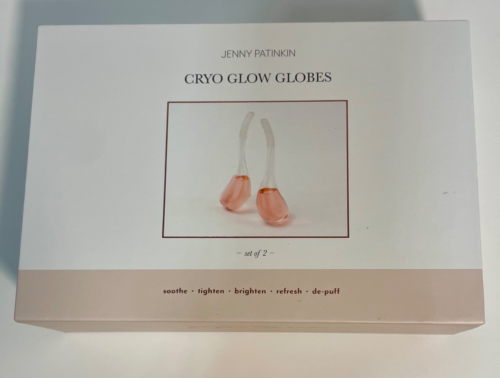 Jenny Patinkin Cryo Glow Globes facial set -de-puff & promote lymphatic drainage