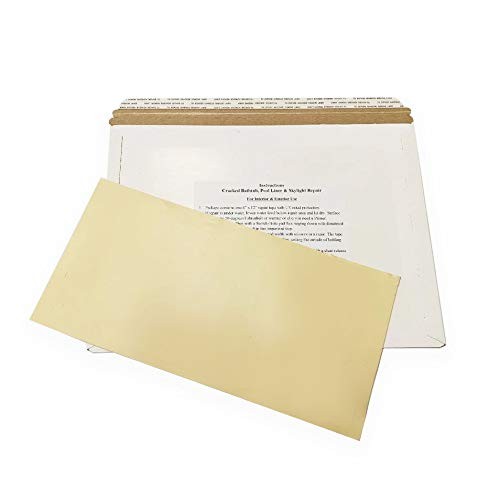 A.A Stick N Repair Cracked Bathtub, Pool Liner, 6 inches x 12 inches, Tan