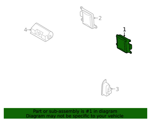 Genuine Audi Blind Spot Detection System Warning Sensor 4L0-910-568-B