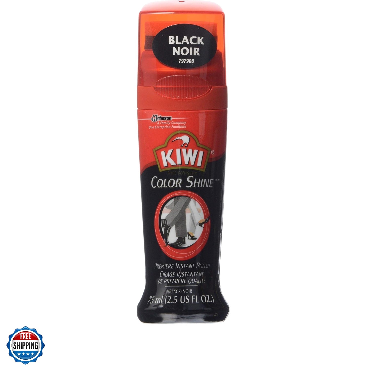 Color Shine Premiere Instant Polish Black, 2.5 OZ