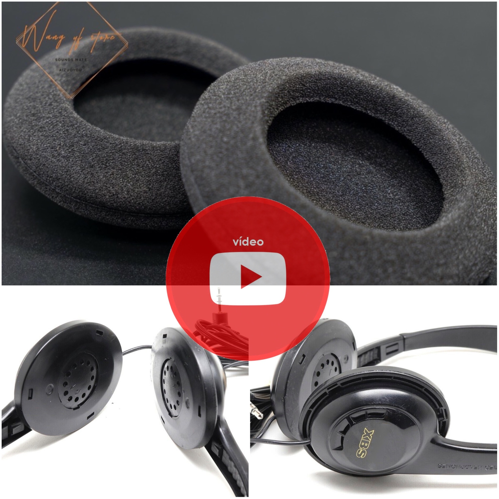 5 Pairs Sponge Ear Pads Cushion For Panasonic XBS Extra Bass Stereo Headphone