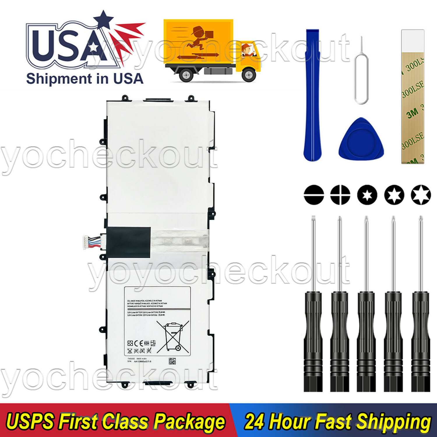 For Samsung Galaxy Tab 3 10.1 GT-P5200 GT-P5220 P5213 Battery T4500E T4500C