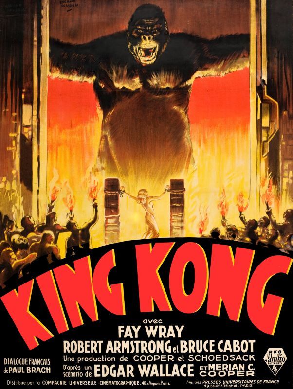 King Kong - The Movie -  NEW Metal Sign: Fay Wray - Great Period Artwork!
