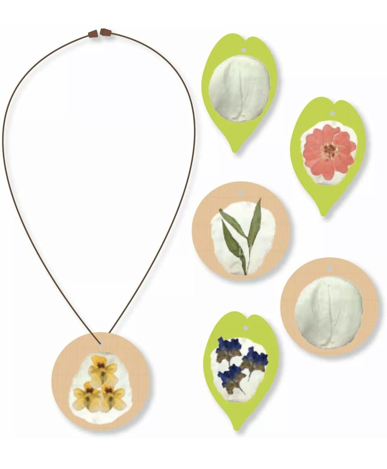 🔥Kids Clay Fossil Necklace DIY Craft Kit Foamies (6-PACK)