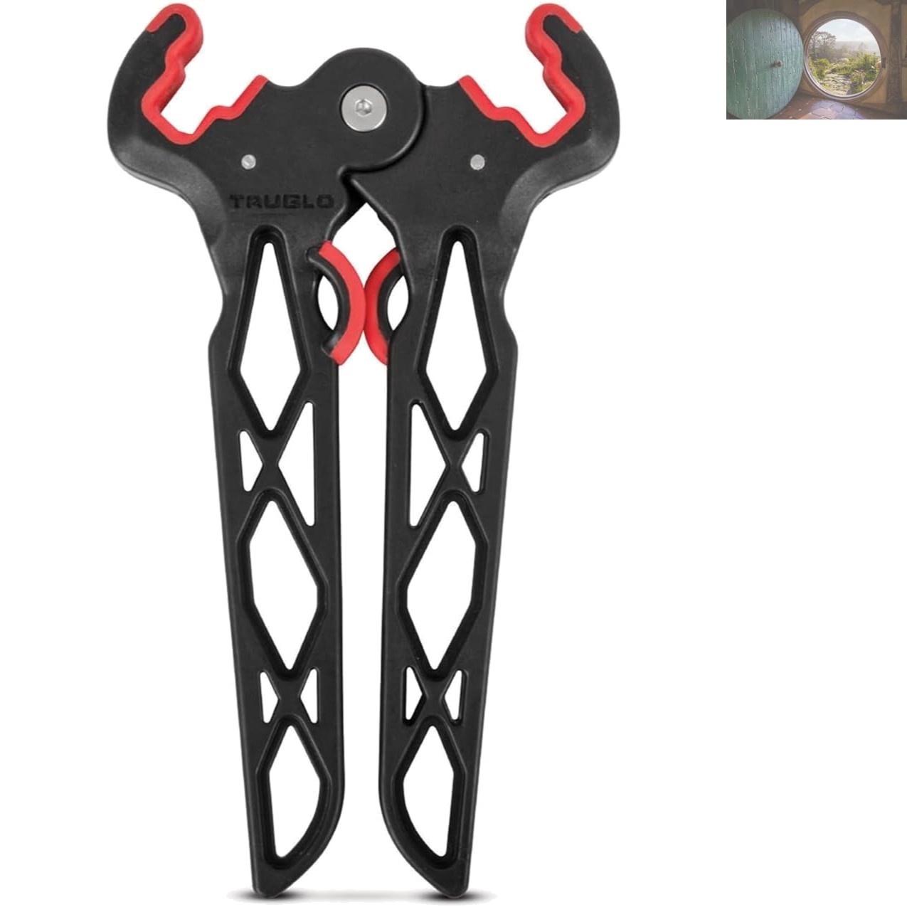 Versatile Folding Bow Stand with Rubber Grips - Perfect for All Archery Needs
