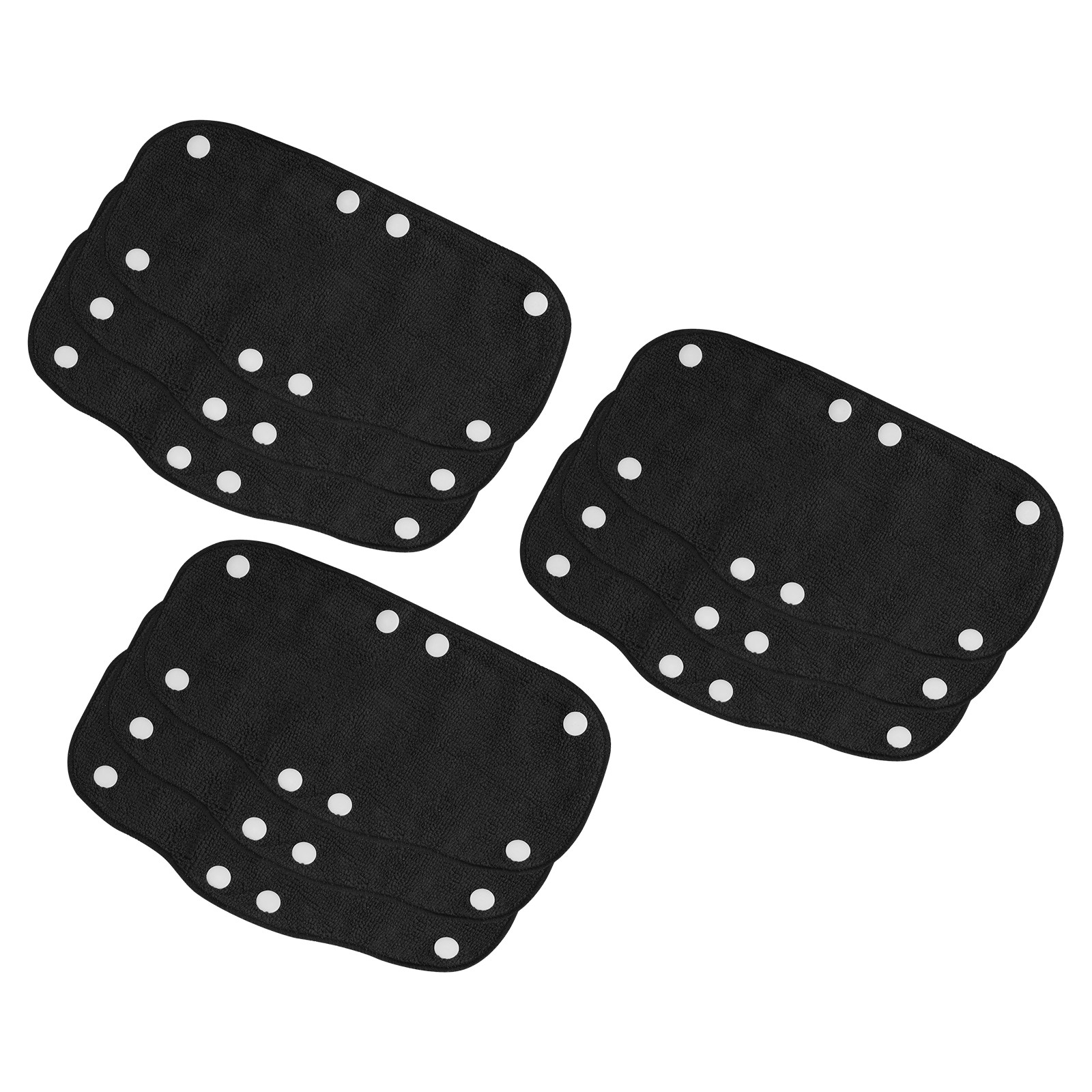 9Pcs Hard Hat Sweatband Cotton Helmet Liner Sweating Pads Black