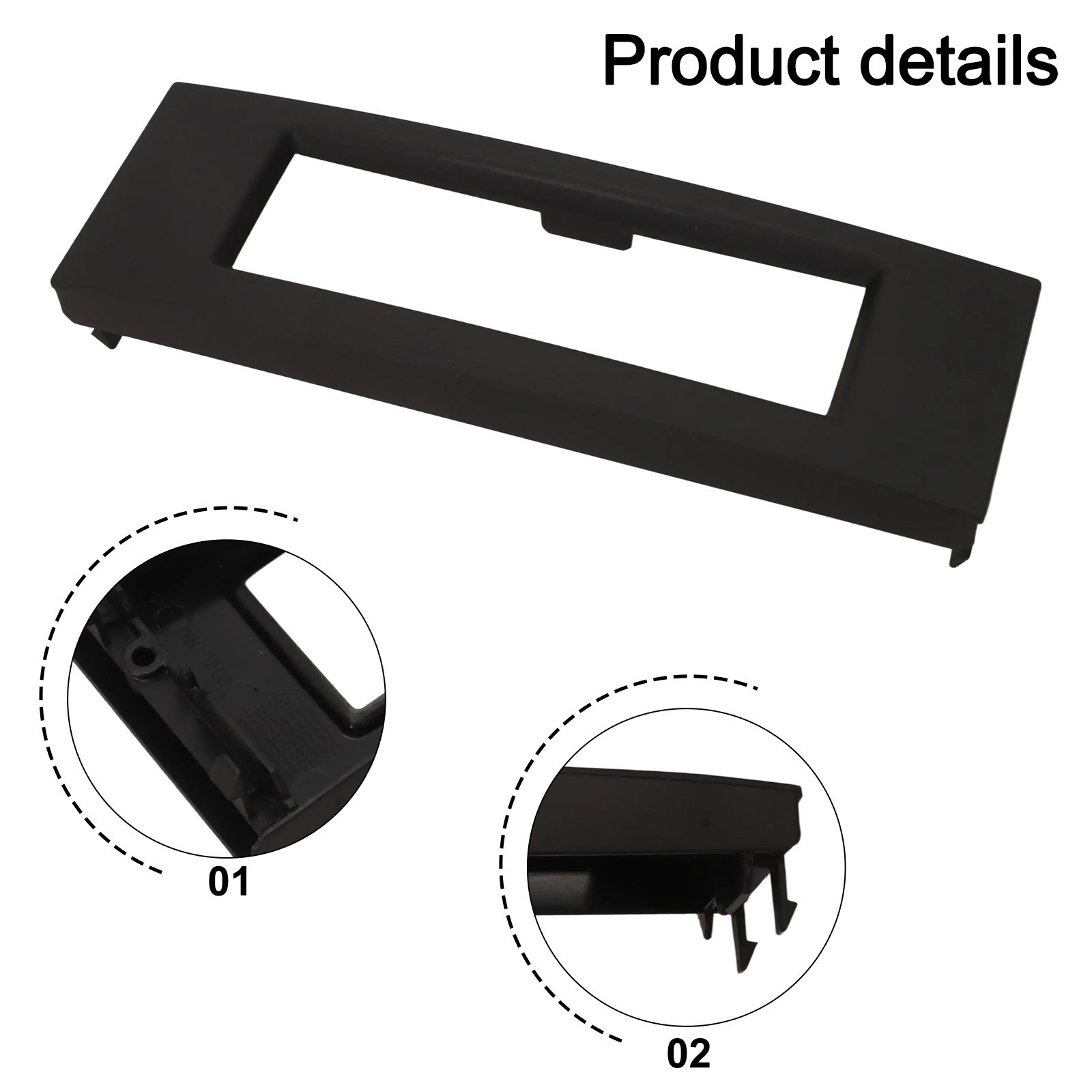 Sleek Black Frame Design for RD4 Car Multifunctional For CD Player Use