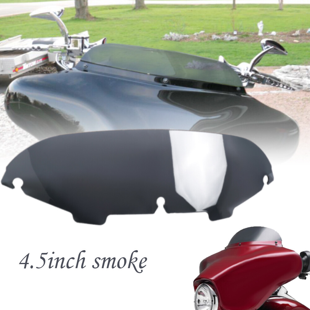 4.5" Round Windscreen for Harley Electra Street Glide 1996-2013 Smoke Windshield