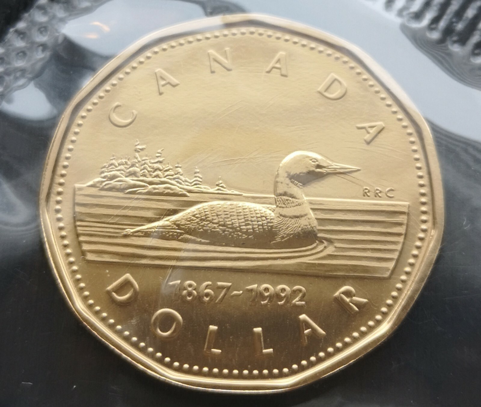 ***  CANADA   LOONIE  1992  ***  PROOF  LIKE  ***  SEALED  COIN  ***