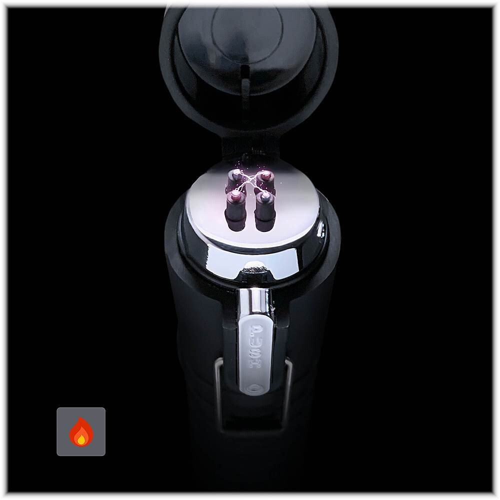 Dark Energy Plasma Lighter with Dual Arch Plasma | Built-in 120 Lumen Flashlight