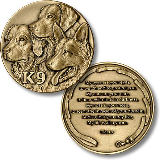 NEW K9 Tribute Challenge Coin 48776