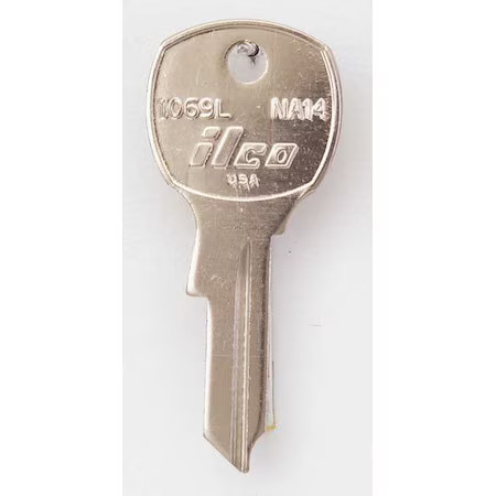 Kaba Ilco 1069L-Na14 Key Blank, Brass, Type Na14, 4 Pin, Pk10