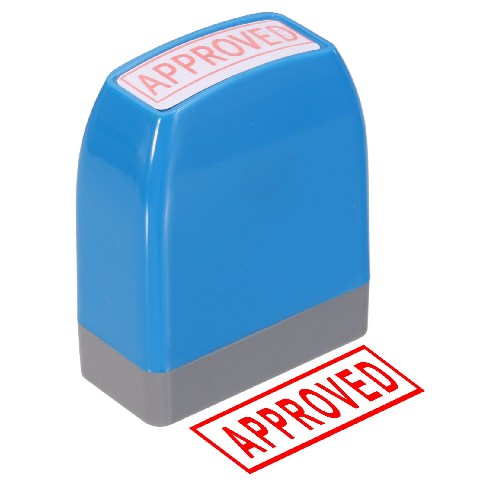 APPROVED Notice Stamp Self Inking, Blue