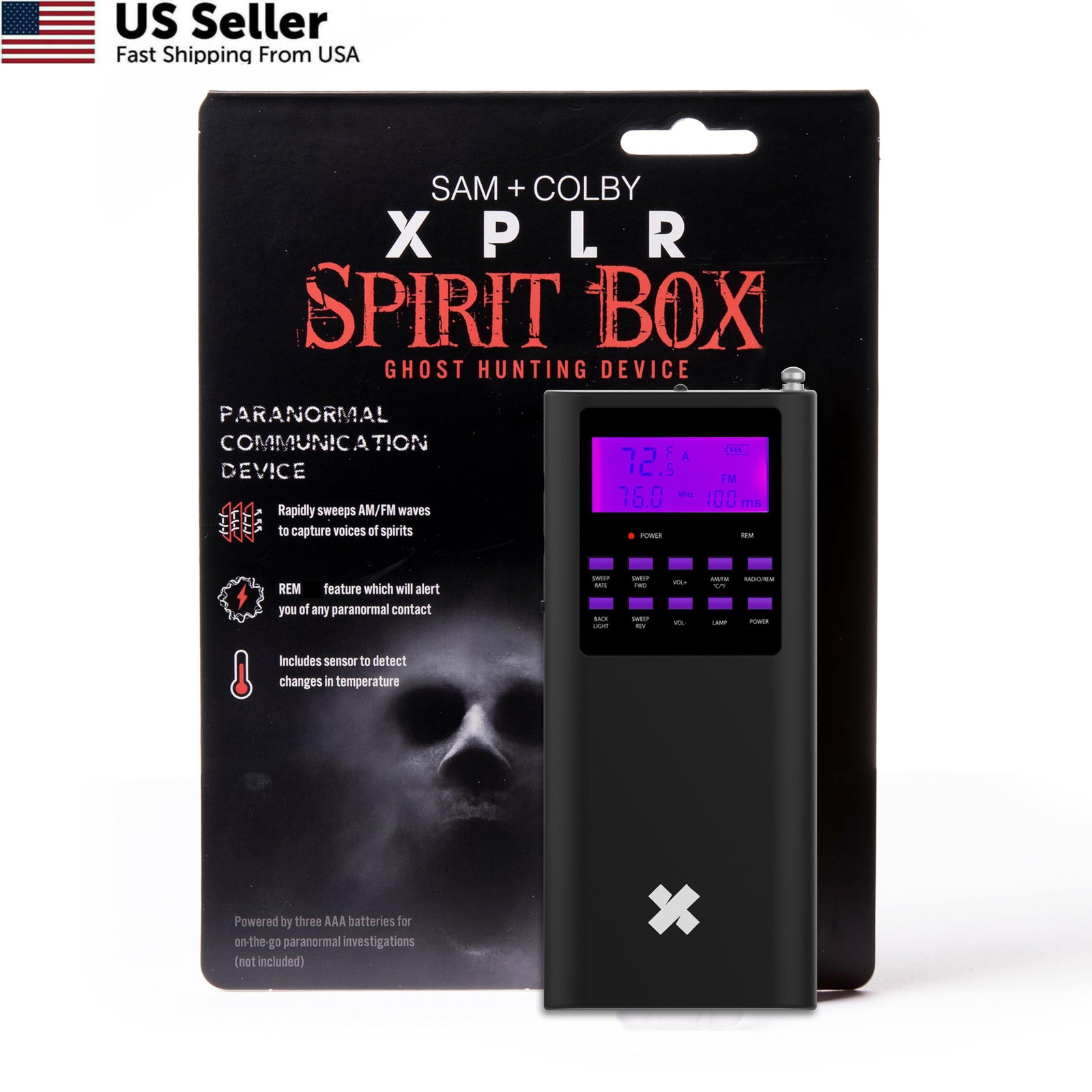Sam and Colby XPLR Spirit Box Ghost Hunting Paranormal Detection Equipment USA