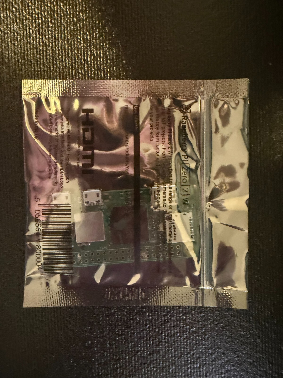 Raspberry Pi Zero 2 W (No Headers)
