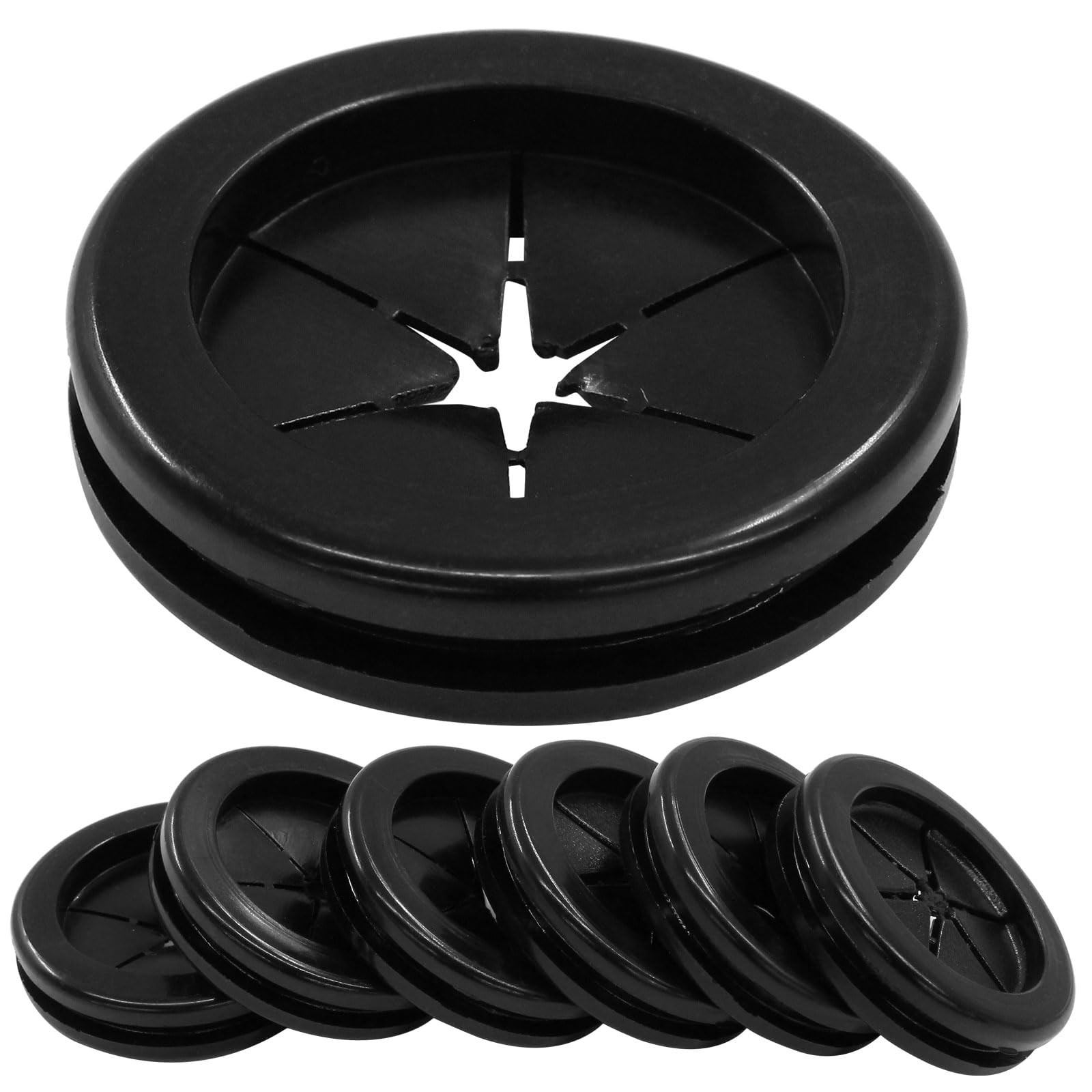 6pcs 1" ID 1 1/4" Drill Hole Rubber Grommets Firewall Hole Plug Wire Protecti