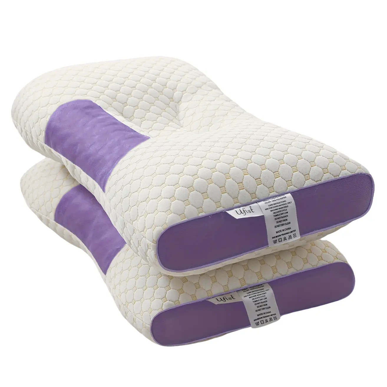 【Home Essentials】Ufist 2 Pack Neck Support Pillow, Breathable Fabric, Ergonomic