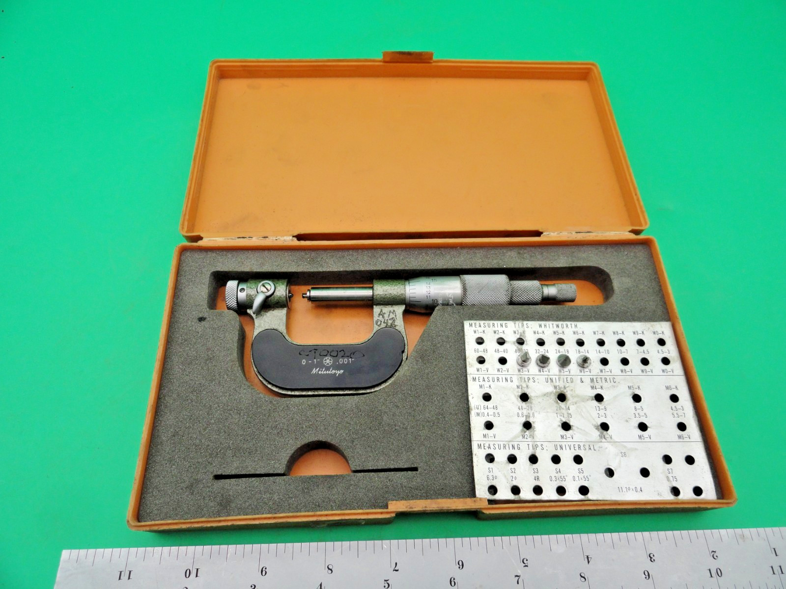 MITUTOYO PANA MICROMETER NO. 116 0-1" .001