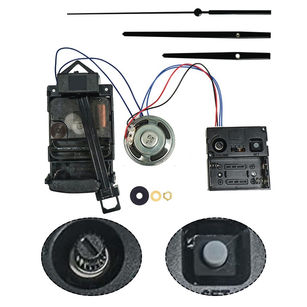 Battery Powered Quartz Pendulum Drive with Musical Chime Functionality