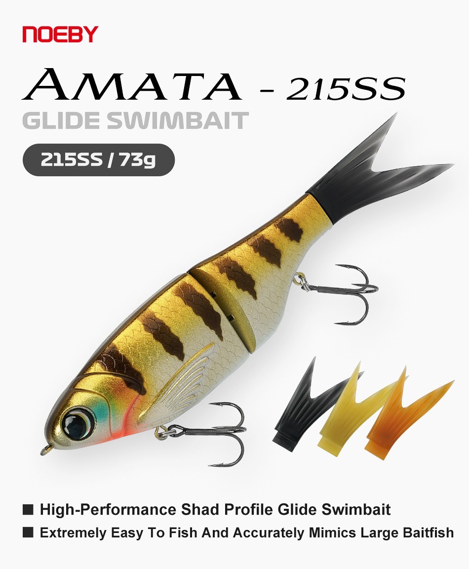 NOEBY AMATA Fishing Lure Shad Glide Swimbait 215mm 73g Slow Sinking Lures