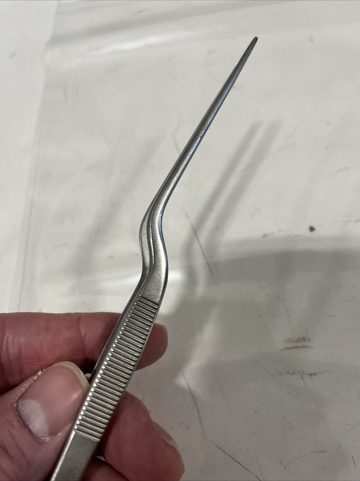 Codman 80-2912 Bayonet Malis Forceps, 178mm (N)
