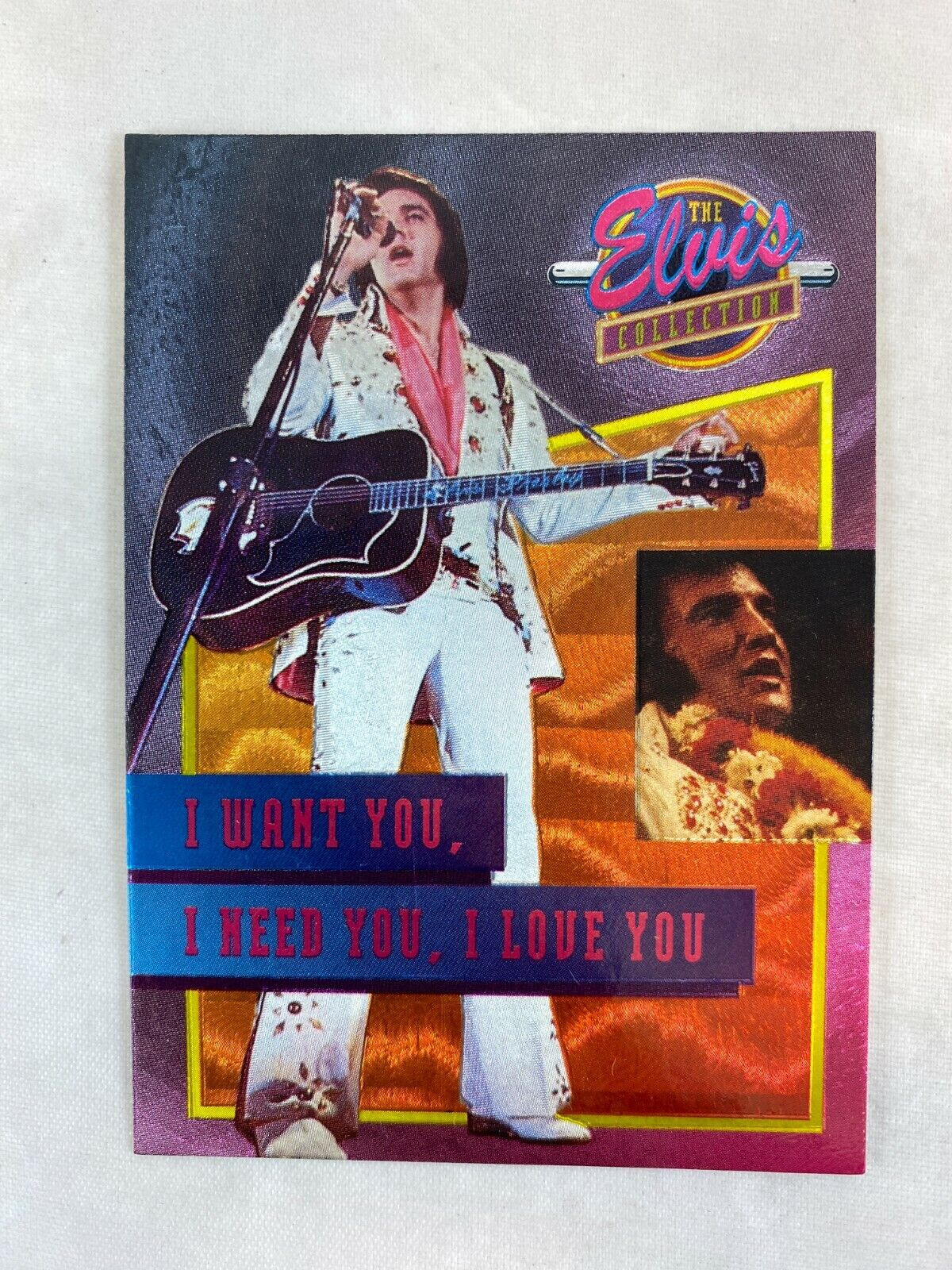 1992 Elvis Presley Collection Foil Blank Back (CARD) I WANT YOU, I NEED YOU,