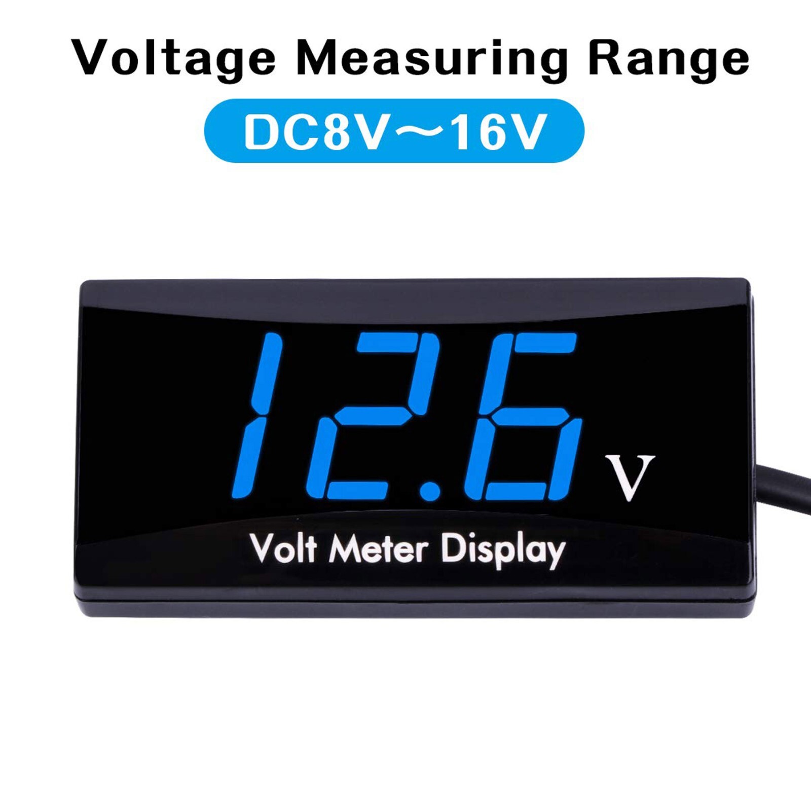 12V Digital LED Display Voltmeter Voltage Gauge Panel Meter Car Motorcycle