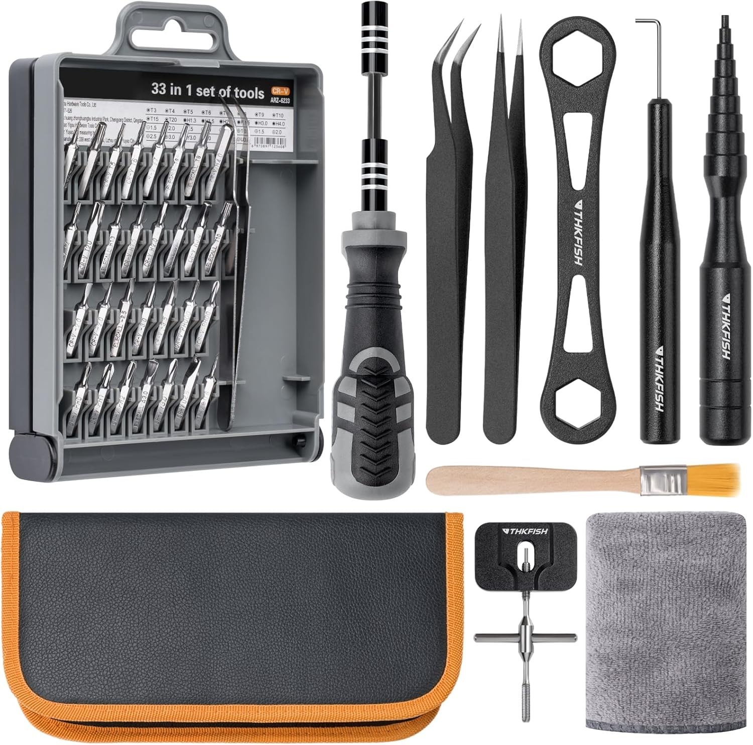 THKFISH Fishing Reel Maintenance Kit, Reel Repair Tool Kit, Fishing Reel Clea...